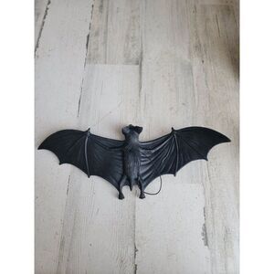Halloween hanging red eye rubber bat scary home decor